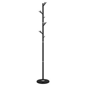 vidaXL Stumtjener svart 175 cm pulverlakkert jern
