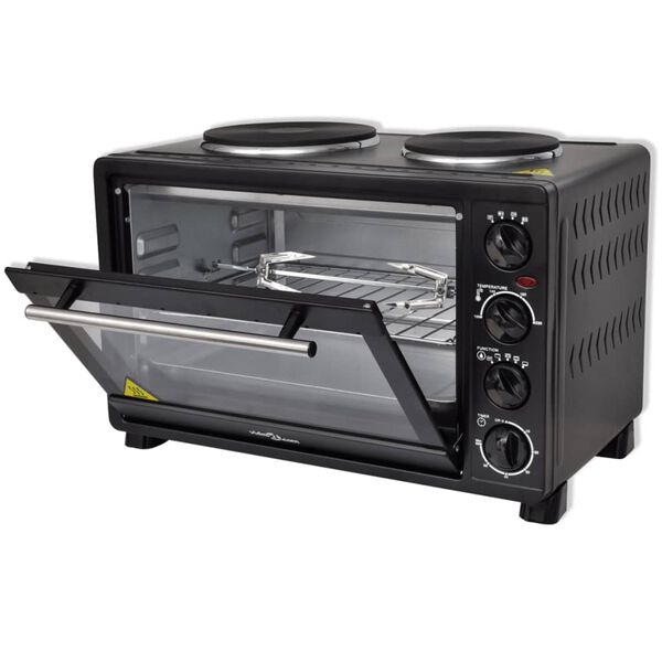 Svart 30 L 3100 W Miniovn med Tilbeh&oslash;r