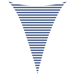 vidaXL Solskygge seil Bl&aring; og hvit 3 x 4 x 4 m 100% polyester Oxford