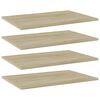 vidaXL Hylleplater 4 stk sonoma eik 60x40x1,5 cm konstruert tre