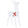 vidaXL 3D Jule Reinsdyr LOVIISA 110 LED-lys Kaldhvit 70 x 26 x 100 cm