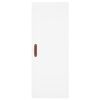 vidaXL Highboard hvit 34,5x34x180 cm konstruert tre