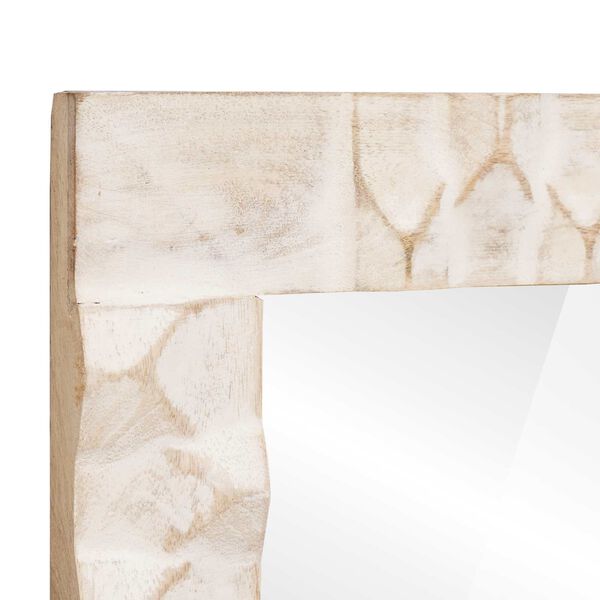 vidaXL Baderomsspeil med speil Hvit Vask Finish 50 x 70 x 2,5 cm