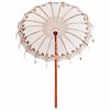 vidaXL Balinesisk Parasol Krem 185 x 185 x 260 cm