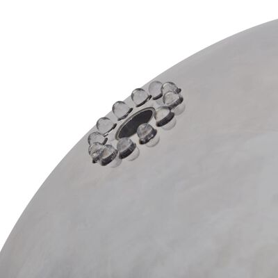vidaXL Hagefontene med lysdioder sfærisk rustfritt stål 20 cm