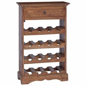 vidaXL Vinhylle 55 x 23 x 85 cm Massiv Mahogni Tre
