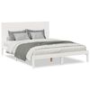 vidaXL Ekstra lang sengeramme uten madrass hvit 160x210 cm heltre