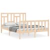 vidaXL Sengeramme uten madrass 140x200 cm heltre furu