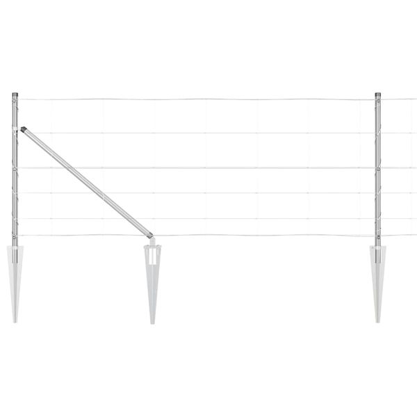 vidaXL Gjerdep&aring;le Galvanisert 50 x 0,8 m St&aring;l