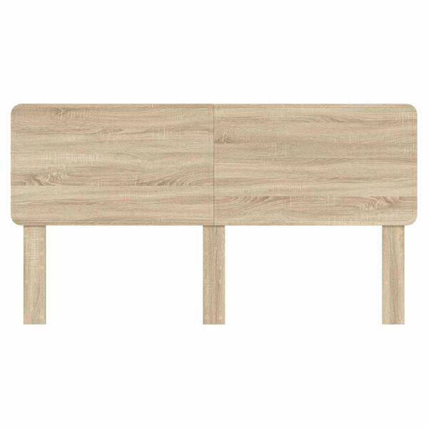 vidaXL Hodegavl med hodegjerde Sonoma eik 180 cm Konstruert tre