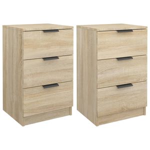 vidaXL Nattbord 2 stk sonoma eik 40x36x65 cm