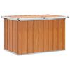 vidaXL Utend&oslash;rs Lagringsboks tre 109 x 67 x 65 cm Galvanisert st&aring;l