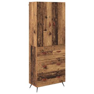 vidaXL H&oslash;yskap Veggmontert Gamle tre 69,5 x 34 x 180 cm Konstruert tre