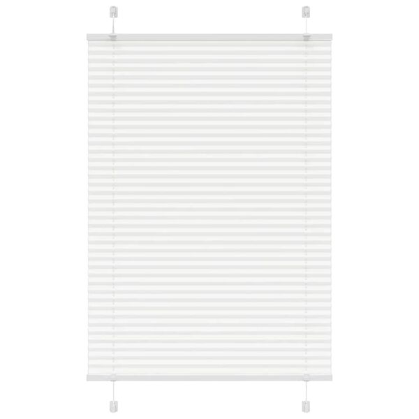 vidaXL pliss&eacute;gardin Hvit 90x150 cm Stoff Bredde 89,4 cm Polyester