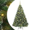 vidaXL Kunstig juletre med 300 LED med stativ gr&oslash;nn 180 cm PE og PVC