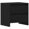 vidaXL Nattbordskap Svart Eik 45 x 34 x 44,5 cm Konstruert tre