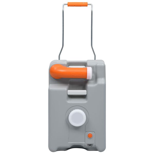 vidaXL Vanntank med hjul for camping 25 L gr&aring;