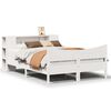 vidaXL Sengeramme uten madrass hvit 140x200 cm heltre furu