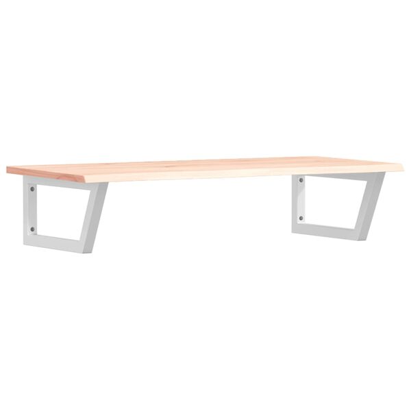 vidaXL Servanthylle veggmontert st&aring;l og heltre eik