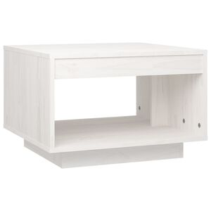 vidaXL Salongbord hvit 50x50x33,5 cm heltre furu