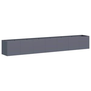 vidaXL Plantekasse antrasitt 280x40x40 cm kaldvalset st&aring;l
