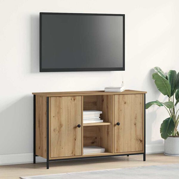 vidaXL TV-benksett Artisan Eik 101 x 35 x 65 cm Konstruert tre