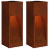 vidaXL Solcelle LED Stibelys 2 stk. Varmhvit 18 x 18 x 50 cm
