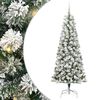 vidaXL Kunstig sammensatt juletre 300 LED-lys Gr&oslash;nn og hvit 210 cm