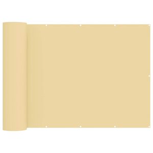 vidaXL Balkong privat skjerm 1,8 x 15 m Stoff med PU-belegg Beige