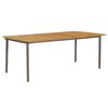 vidaXL Hagebord 200x100x72cm heltre akasie og st&aring;l