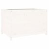 vidaXL H&oslash;ybed for hage hvit 119,5x82,5x78 cm heltre furu