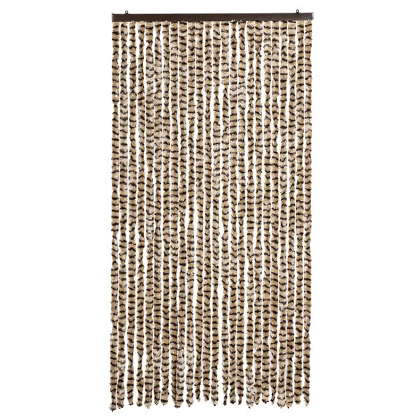 vidaXL Fluegardin beige og brun 100x230 cm chenille