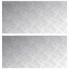 vidaXL Trinn Rektangul&aelig;r 2 pcs s&oslash;lv 80 x 40 cm Aluminium