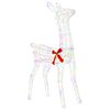 vidaXL 3D Jule Reinsdyr LOVIISA 110 LED-lys Flerfarget