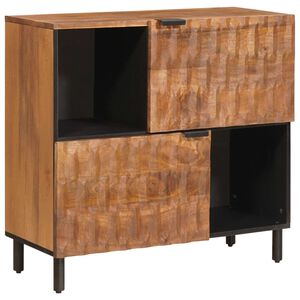 vidaXL Serviesskap Acacia Brun Finish 80 x 33 x 75 cm Massiv mango tre