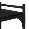 vidaXL Bokhylle Svart eik 76 x 32 x 192 cm Konstruert tre