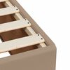 vidaXL Seng med madrass boksfj&aelig;r cappuccino 80x200 cm kunstl&aelig;r