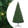 vidaXL Juletre med dekorative strenglys gr&oslash;nn 400 cm PVC
