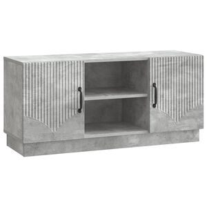 vidaXL TV-skap Betonggr&aring; 102 x 34,5 x 47 cm Konstruert tre