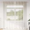 vidaXL Voile Gardin med gardiner 2 pcs sand 225 x 140 cm Polyester