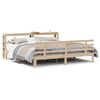 vidaXL Sengeramme med hodegavl 200x200 cm heltre furu