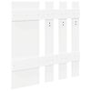 vidaXL Vegghengt kleshenger Hvit 100 x 10 x 100 cm Konstruert tre