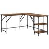 vidaXL Skrivebord Gamle tre Konstruert tre 139 x 139 x 75 cm