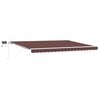 vidaXL Uttrekkbar markise Brun 450 &times; 300 cm Stoff og Aluminium