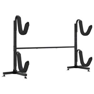 vidaXL Oppbevaringsstativ for 2 kajakker&nbsp;250x57x127,5 cm&nbsp;st&aring;l