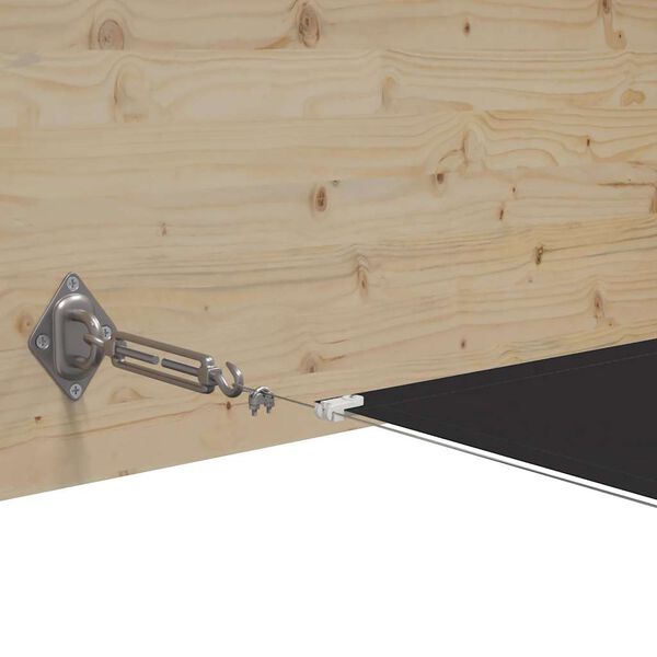 vidaXL Vertikal markise antrasitt 140x800 cm oxford stoff