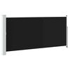 vidaXL Uttrekkbar sidemarkise 140 x 314 cm svart