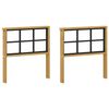 vidaXL Armlene Modul 2 pcs Hvit 60 x 6 x 61 cm Solid akasietre