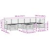 vidaXL Sofasett 8 pcs Naturlig Solid akasietre