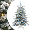 vidaXL Kunstig sammensatt juletre Hvit 150 cm PE og PVC